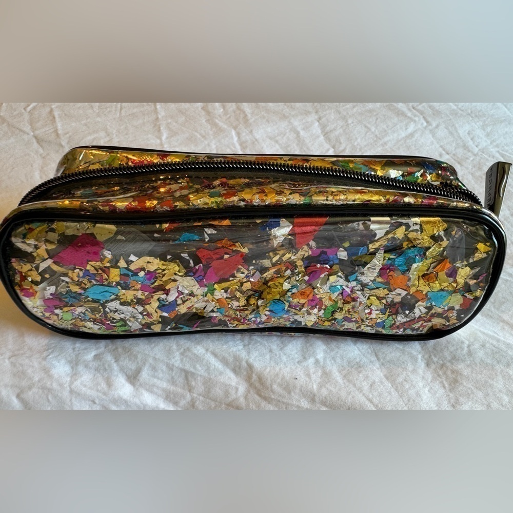 NWOT Sephora confetti small zip travel pouch/make up/toiletry bag - Picture 4 of 4
